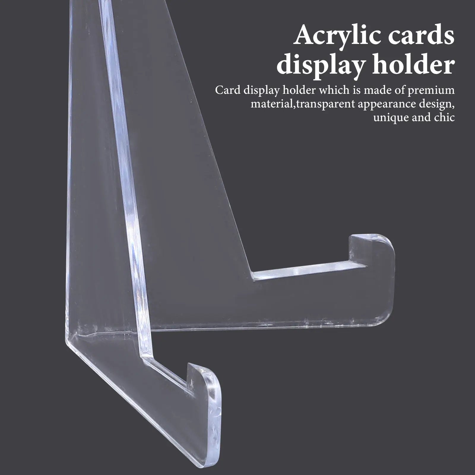 Premium Acrylic Card Display Easel Stand Transparent Decorative