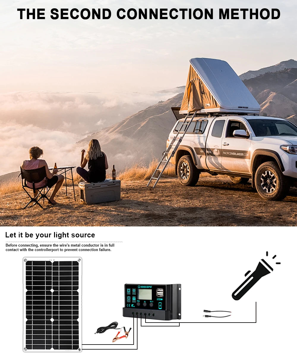 5500W Complete Solar Off-Grid System Panel 30A Controller and Inverter for Home RV Camping Backup Power and Off-Grid Application Zpaxo
