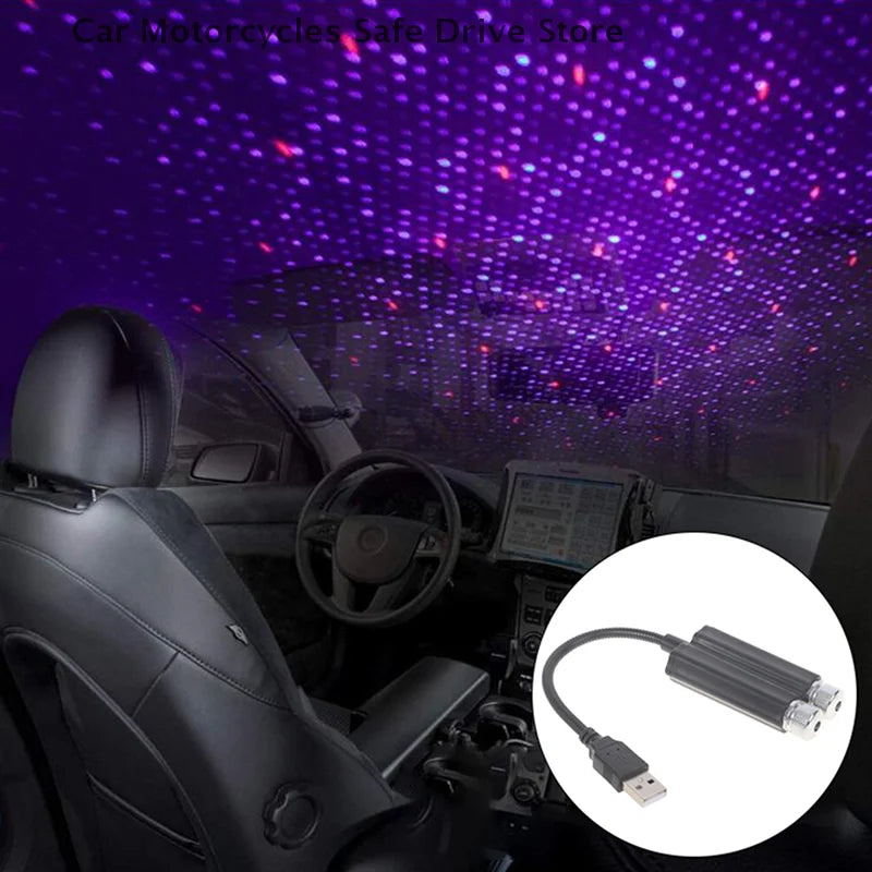 CMCar Roof Star Light LED Starry Atmosphere Ambient Projector Galaxy