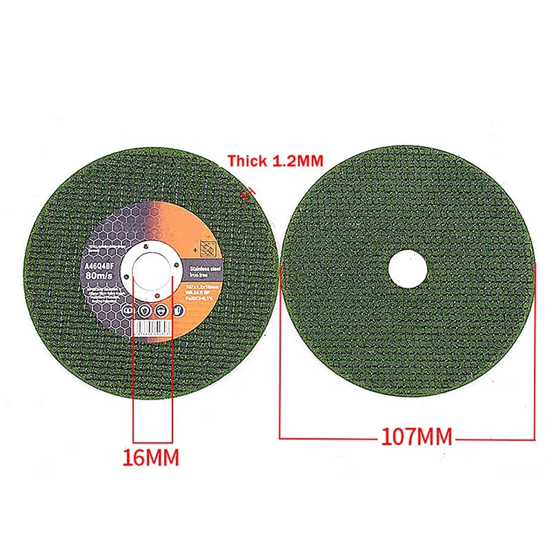 107 Angle Grinder Wheel Blade Resin Cutting Saw Blades Stainless Zpaxo