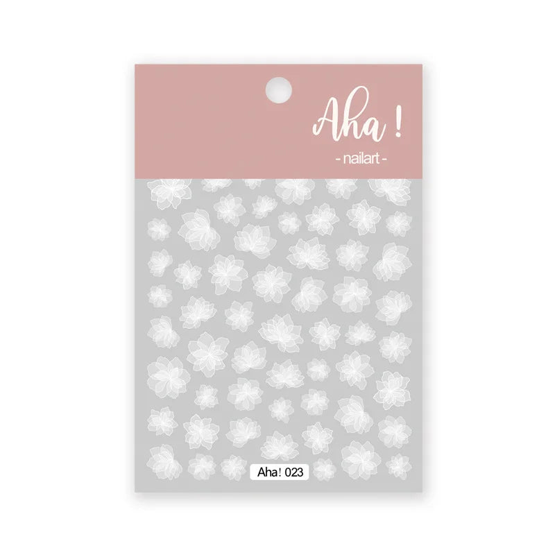 Colorful Transparent Gradient Nail Stickers Different Size Combinations Self-adhesive High Quality Nail Stickers Nail Art Deco Zpaxo 023