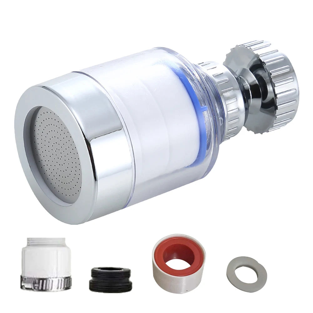 360 Degree Rotating Faucet Filters Bubbler Mount Water Saving Clean