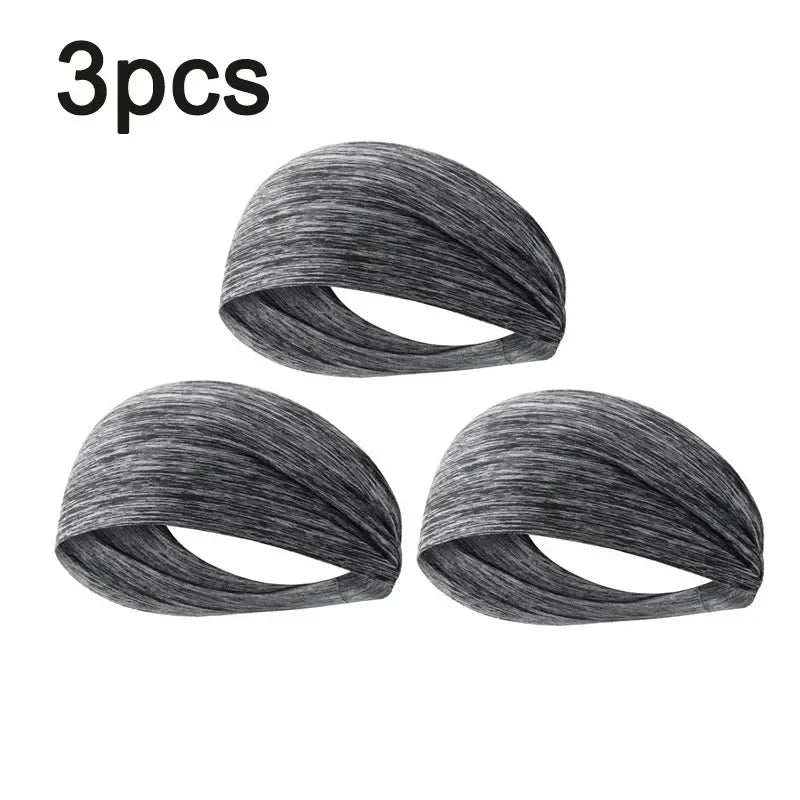 Elastic Sport Sweatband Headbands for Men & Women | 1–8 Pack