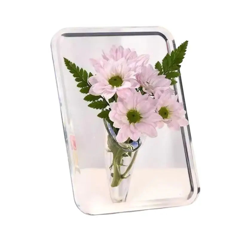 Frame Flower Vase Clear Acrylic Flowers Modern Art Vases Home Decor Zpaxo