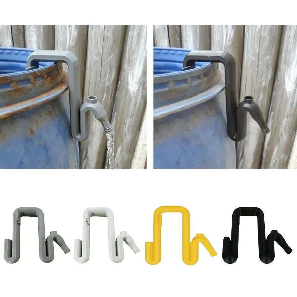 Self-Priming Siphon Overflow Pipe for Rain Barrels – No Drill Rainwater Overflow Pipe Zpaxo 4PCS