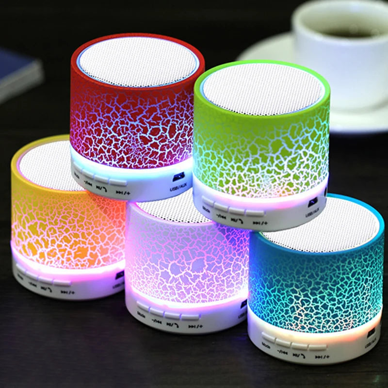 Bluetooth Mini Speaker Wireless Speaker Colorful LED TF Card USB Subwoofer Portable MP3 Music Sound Column For Car PC Smartphone Zpaxo