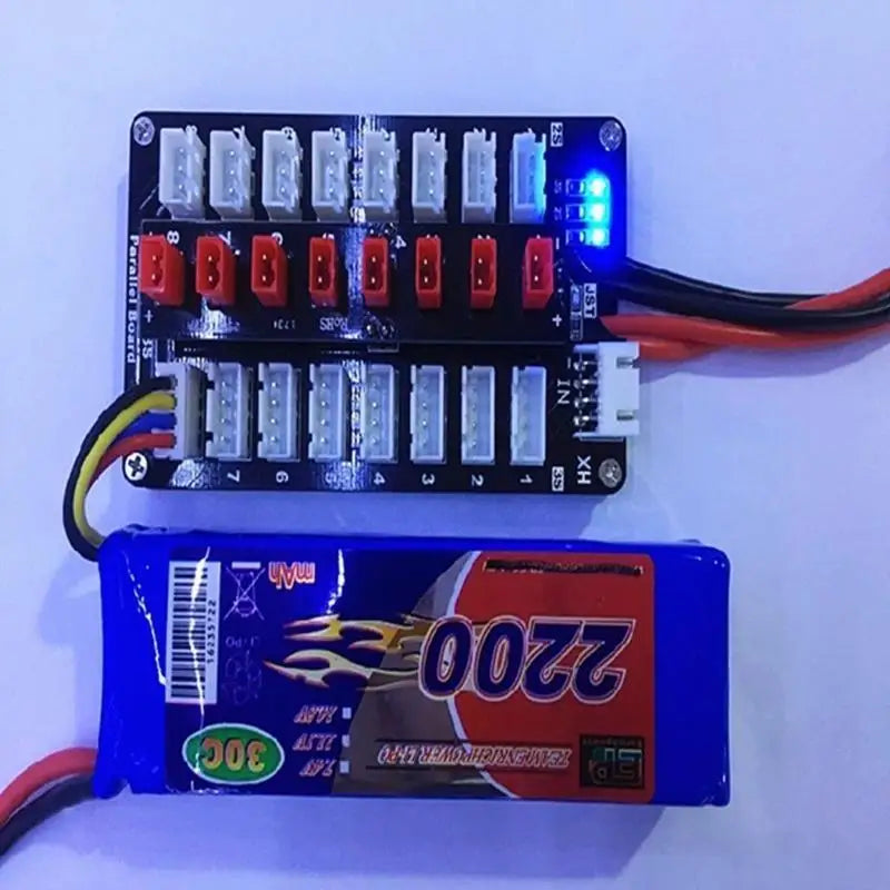652F Charging Setup with XT60 Plug 1s 3s Lipo Battery Parallel Charging Board JST Balance Plug and XT60 Connectors Zpaxo