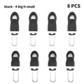 8-Pack Zipper Puller Replacement – Bags, Clothing & Tents Zipper Puller Set Zpaxo 8PCS-Black-SL