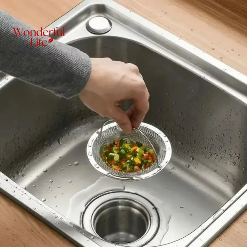 Stainless Steel Kitchen Sink Filter – Food & Hair Catcher Sink Drain Filter Zpaxo
