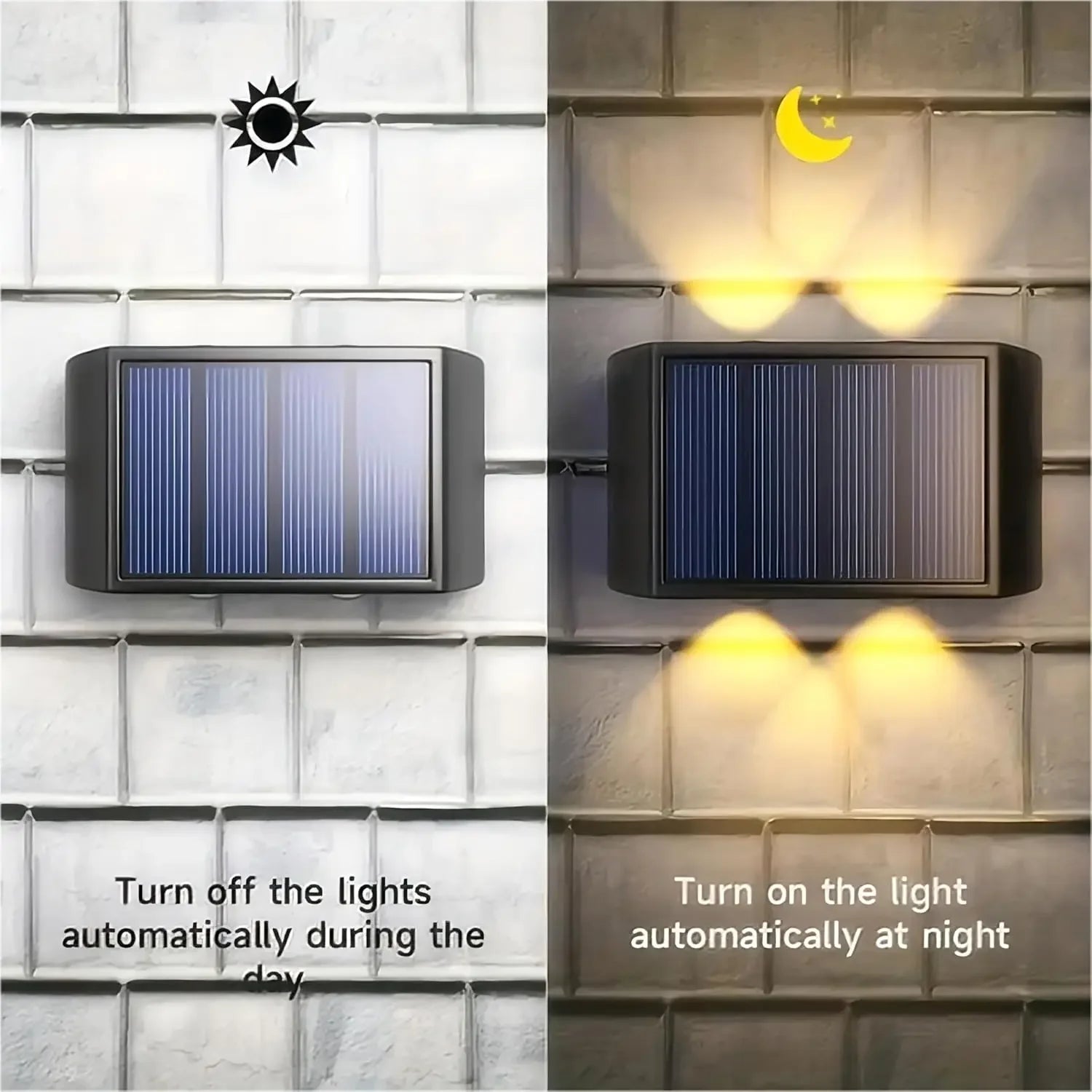 Solar LED Wall Light IP65 Waterproof – Garden & Yard Decor Solar Wall Light Zpaxo