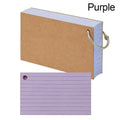 Loose-leaf Horizontal Line Index Cards Binder-compatible Flash