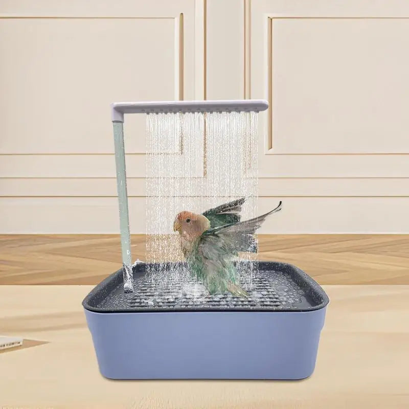 Automatic Pet Bird Bath Parrot Circulating Water Bathtub USB Electric