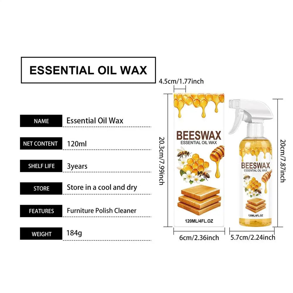 Natural Beeswax Wood Polishing Spray Multipurpose Furniture Care