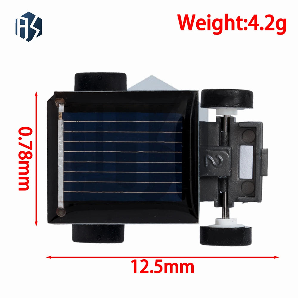 Smallest Mini-size Solar-powered Toy Car Educational Science Learning Zpaxo