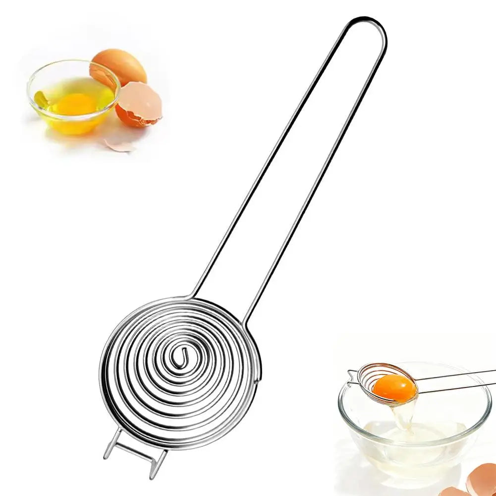 Manual Stainless Steel Spring Egg Beater & Hand Whisk Manual Egg Beater Zpaxo A
