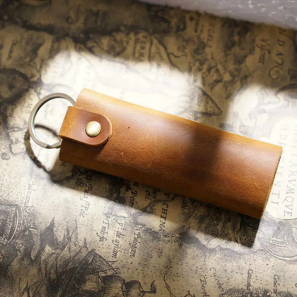 Leather Mini Key Bag Luxury Multifunctional Men Car Pouch Minimalist Zpaxo