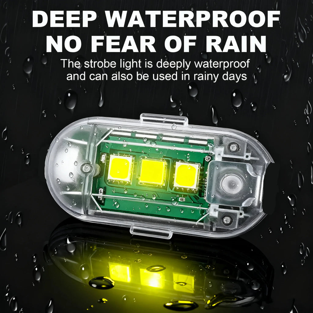 7-Color LED Strobe Warning Light – Drone, Motorcycle & Bike LED Strobe Warning Light Zpaxo