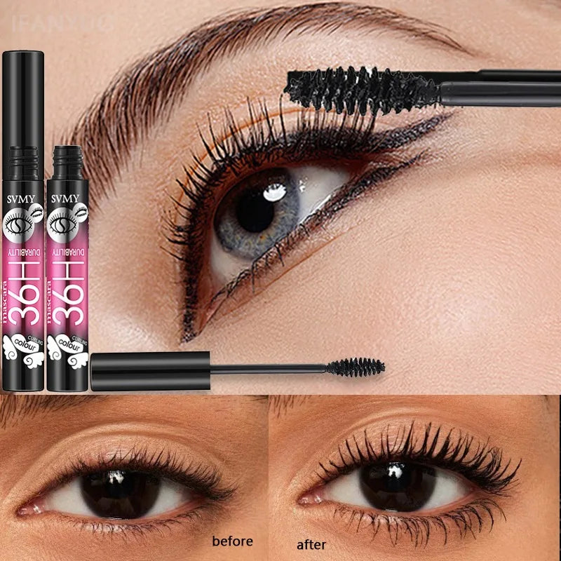 Fiber Mascara Black Thick Curly Lasting Waterproof Sweat-proof