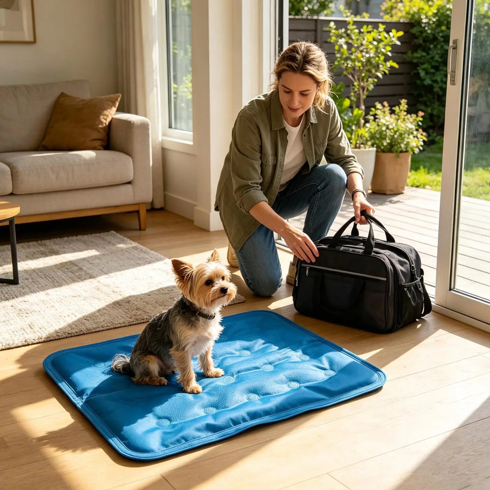 Cooling Pad Dog Thickened Portable Breathable Foldable Cat Bed Mat