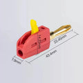 Portable 32A 4mm Banana Plug High Current Quick Connect Gold-Plated Banana Connectors Audio Copper Speakers Amplifier Zpaxo red