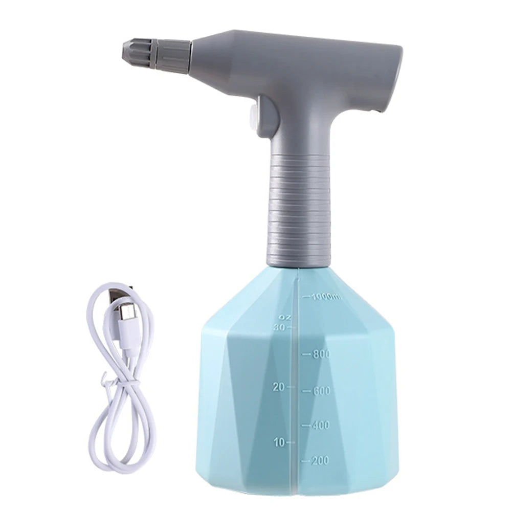 Automatic Watering Can USB Rechargeable Electric Fogger 360 Zpaxo 1L Blue
