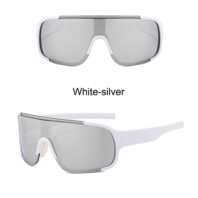 Sports Sunglasses MTB Men Women Fashion Glasses UV400 Eyewear Climbing Runing Fishing Cycling outdoors Road Bicycle Goggles Zpaxo white frame