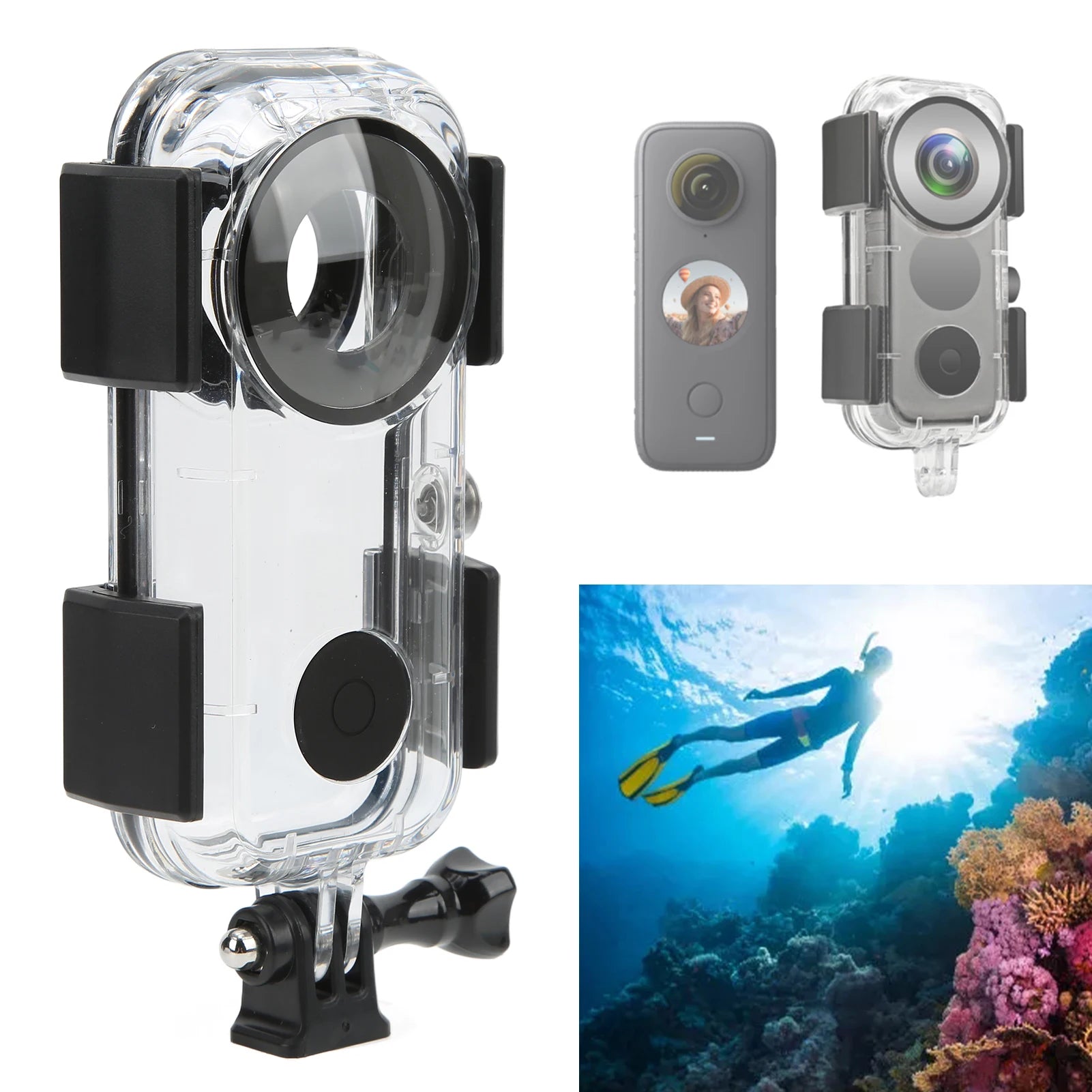Waterproof Housing Case 40m 131ft Insta360 ONE X2 Camera Protective