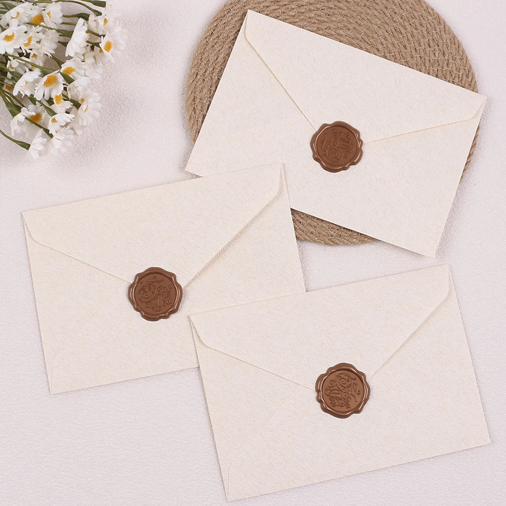 Stationery Set with Envelopes and Stationery Letter Writing Paper Wax Seal Stickers for Love Letter Wedding Party Invitations Zpaxo
