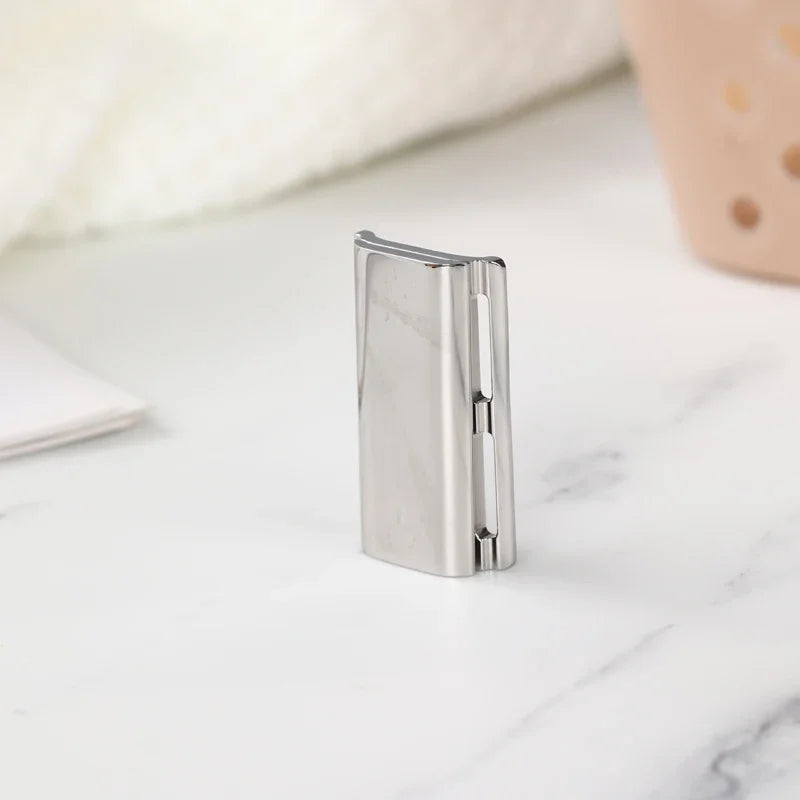YAQI Ghost 90SB 316 Stainless Steel Polished Safety Razor Head with 0.90mm Blade Gap For Boyfriend's Gift Zpaxo