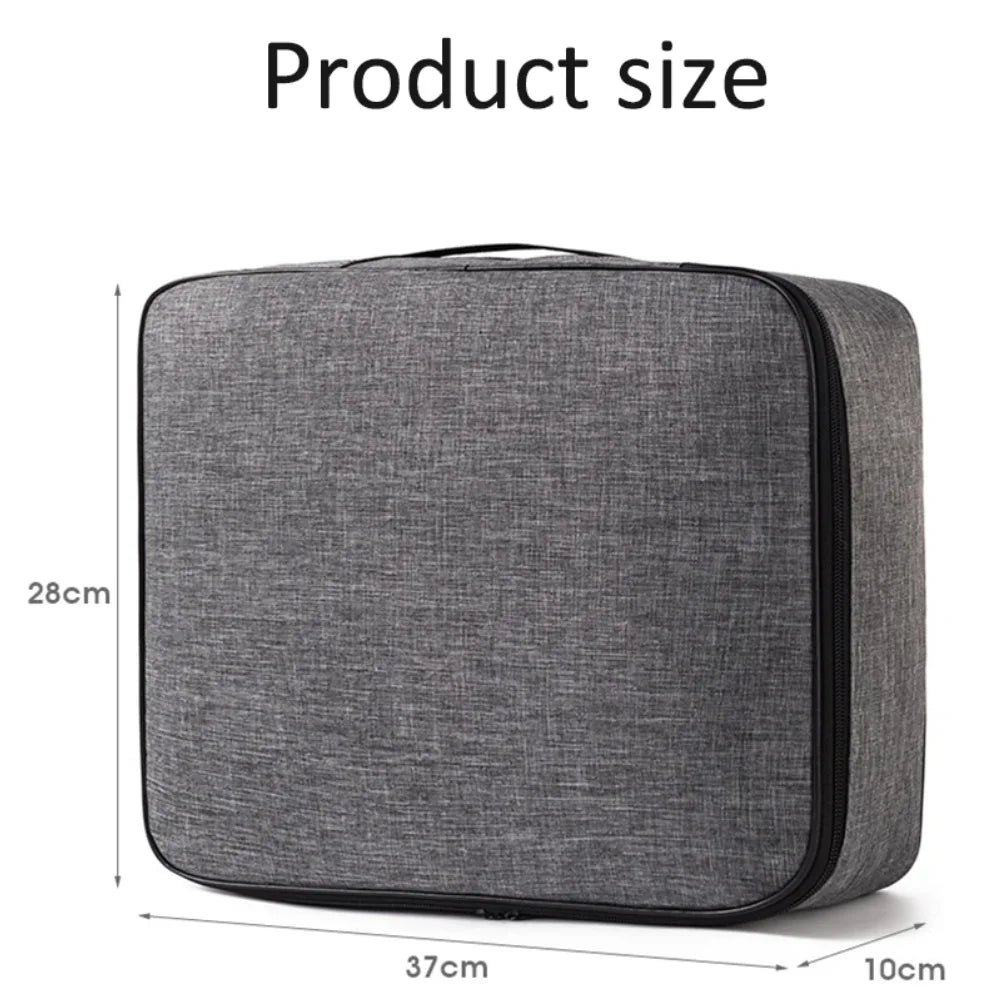 Home Document Storage Bag Large Capacity Household Certificate Passport Card Bag Folder Archive Organizing Storage Bag Zpaxo