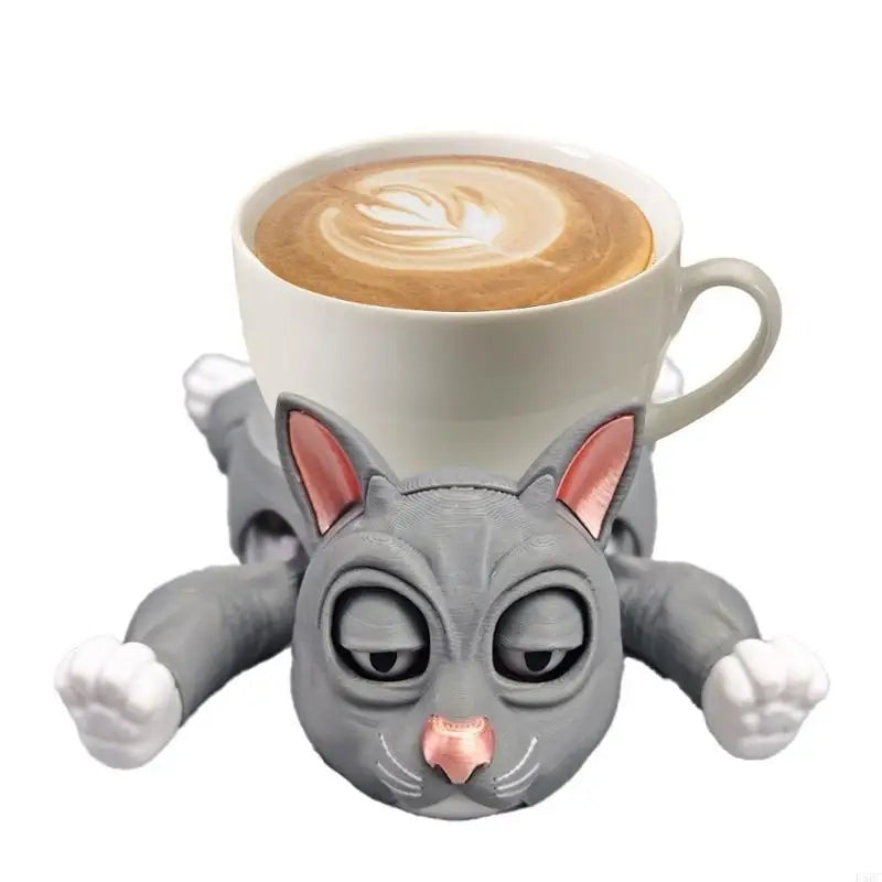 Funny Cats Teas Cup Holder Coffee Teas Cup Mat Desktop Decorations Zpaxo for grey CN