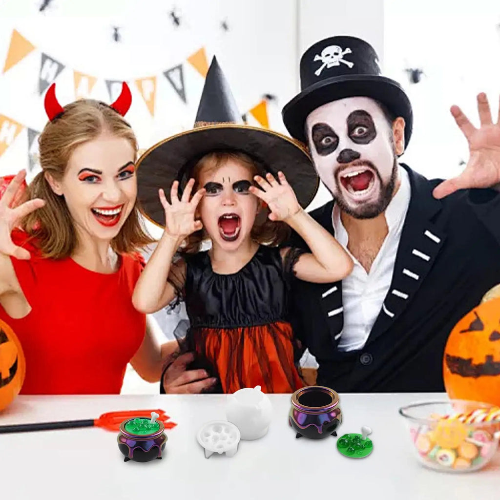 Halloween Cauldron Container DIY Epoxy Resin Mold Plaster Storage Box