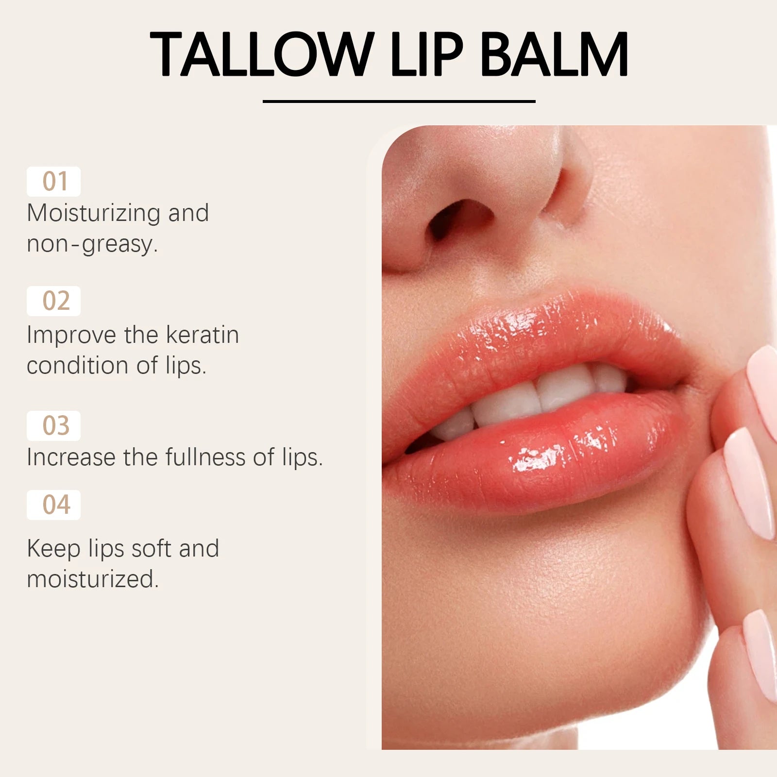 Tallow Lip Balm – Nourishing, Plumping & Hydrating | Jaysuing Lip Balm Zpaxo