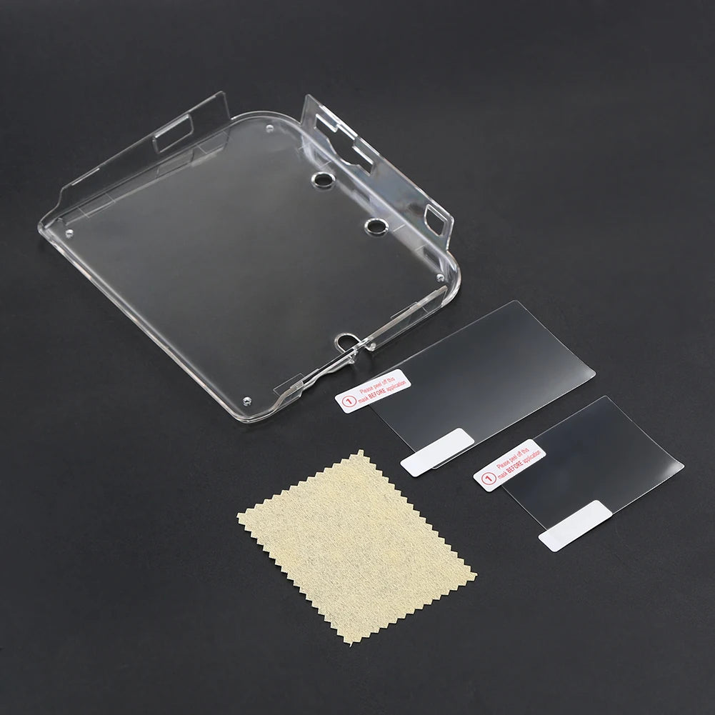 For 2DS Anti Dust Film Screen Protector Anti Scratches Hard Shell Skin Clear Plastic Crystal Case for Nintendo 2DS Game Console Zpaxo