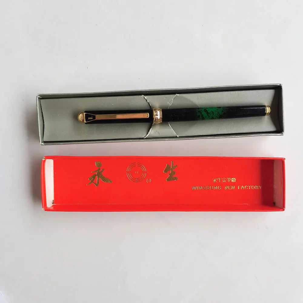LUCKY Yong Sheng 528 Fountain Pen Fine Nib, Iridium Metal Bar, Good Writing Practice, Old Vintage, New Zpaxo 528lv F