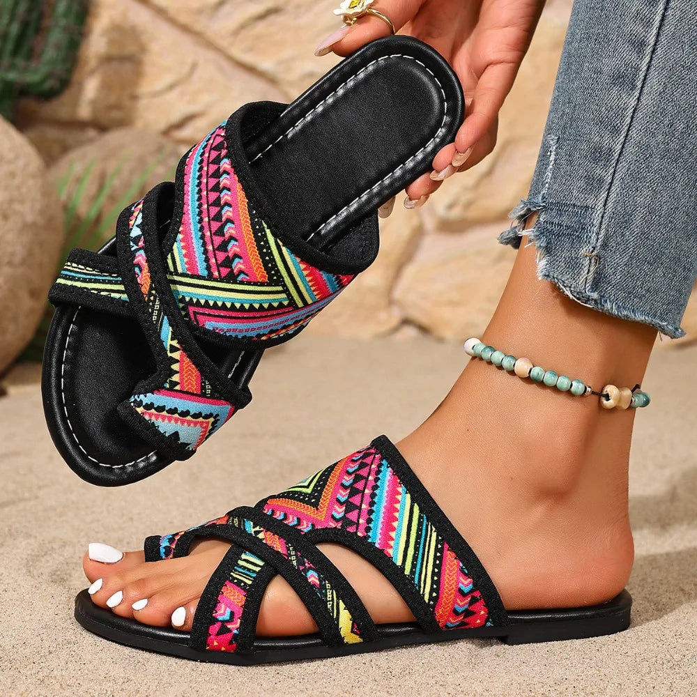 Summer Women Slippers Fashion Platform Sandals Open Toe Slip Colorful