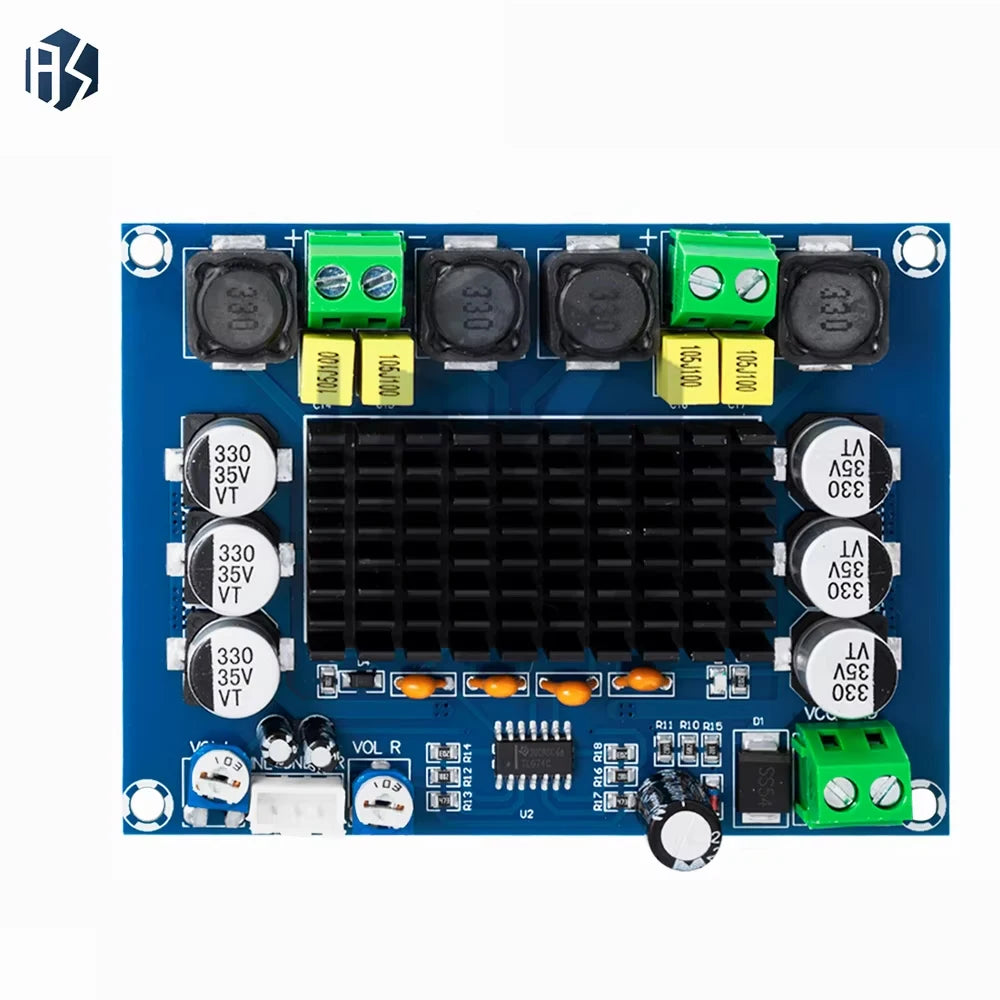 XH-M543 2x120W Dual Channel Audio Amplifier Module Hi-fi Stereo Zpaxo