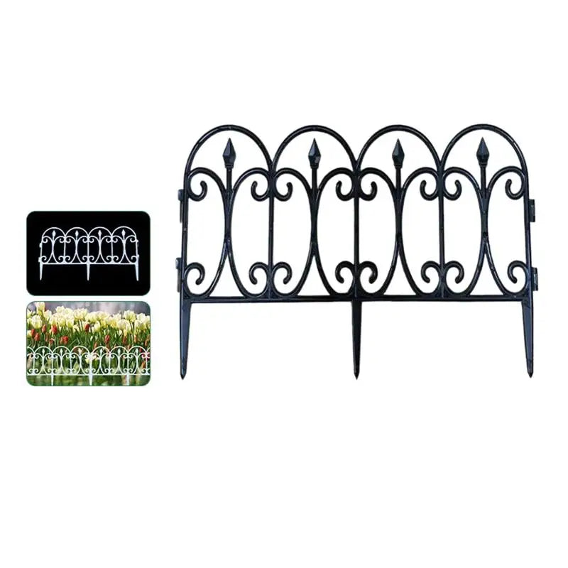 Decorative Garden Fence Outdoor Rustproof Wire Border Foldable Zpaxo