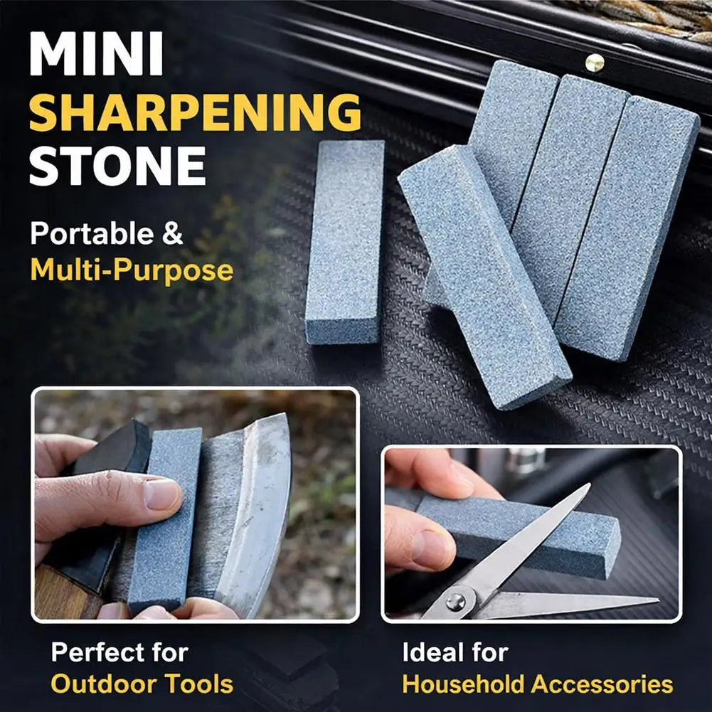 240 Grit Portable Mini Whetstone Knife Sharpener – Kitchen & Outdoor Knife Sharpener Stone Zpaxo
