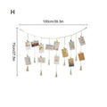 Hanging Photo Display Wooden Bead Garland Boho Wall Hanging For Bedroom Living Room Dorm Party Decor Teen Girl Gifts Zpaxo H