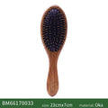 Boar Bristle Hair Brush Women Custom Name Detangling Hairbrush Hair Style Wood Comb Wet Dry Hair Scalp Brosse A Cheveux Bebe Zpaxo 1pc boar Brush A
