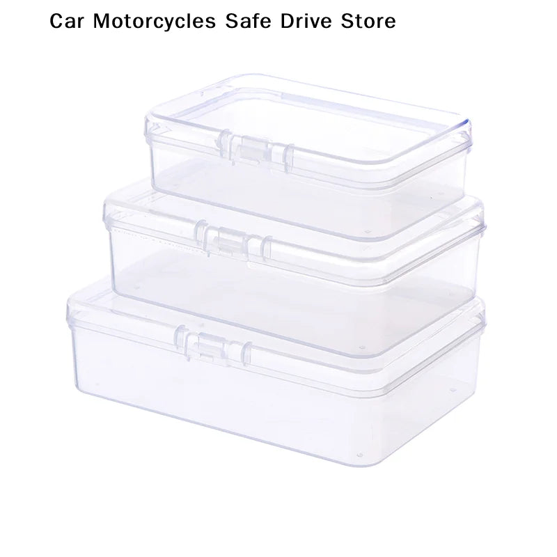 CM1 Transparent Fruit Fork Storage Box Plastic Electronic Components