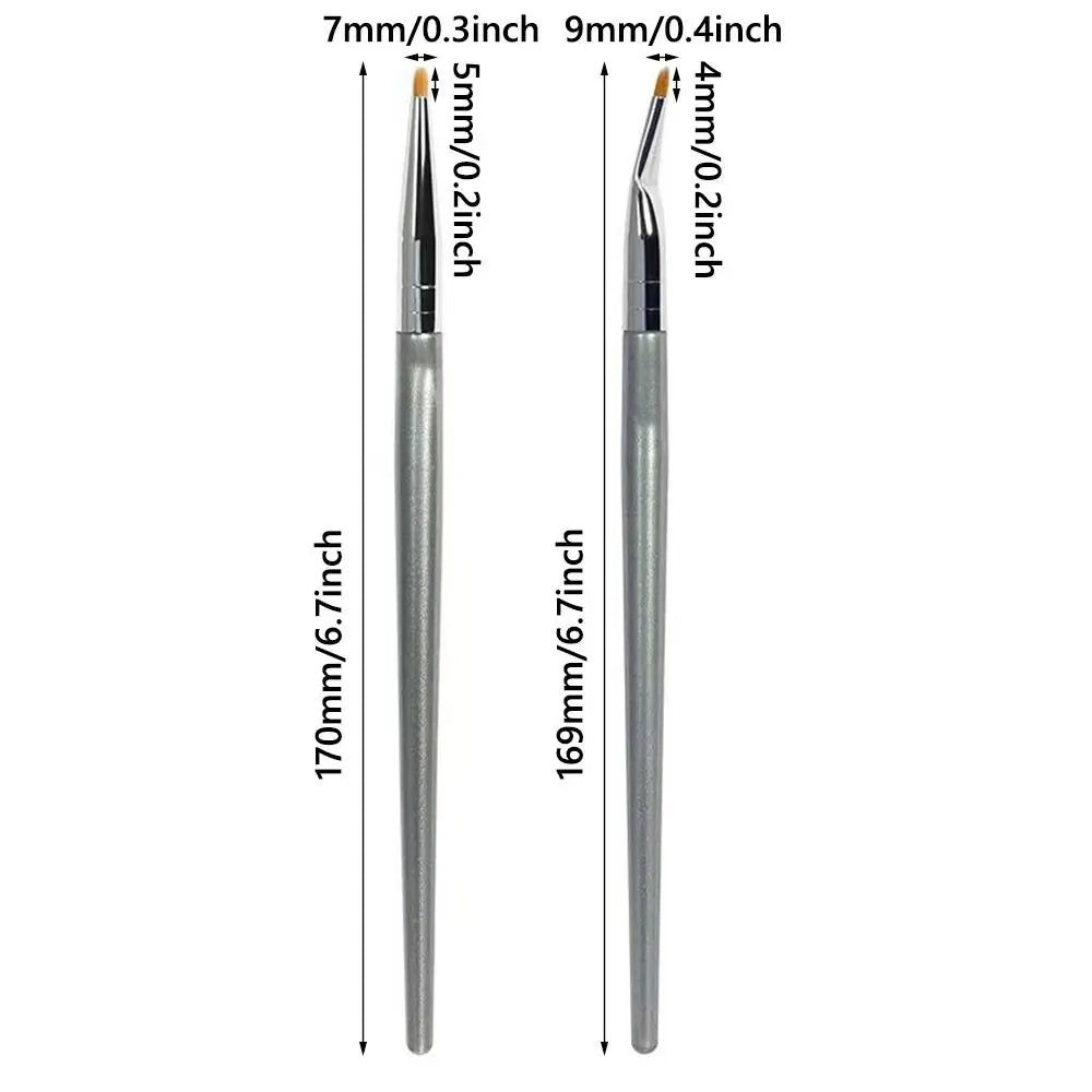 Precise Application Bent Liner Makeup Brushes Makeup Tool Angled Design Angled Eyeliner Brush Cosmetic Brush Eye Brow Tool Zpaxo