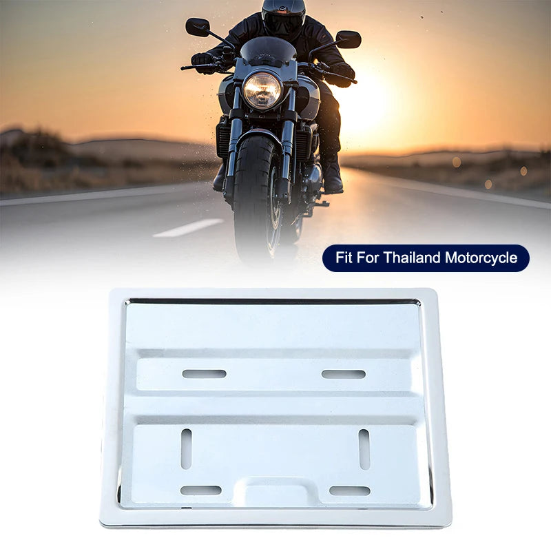 Stainless Steel Motorcycle License Plate Frame – Thailand Design