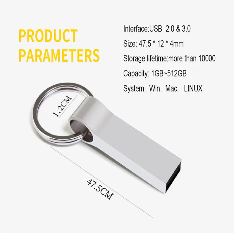 Zsuit 10pcs/lot Metal PenDrive 64GB USB Flash Drive 32G USB 3.0/2.0 Stick 16GB Free Logo Real Capacity Flash Memory Sticks Zpaxo