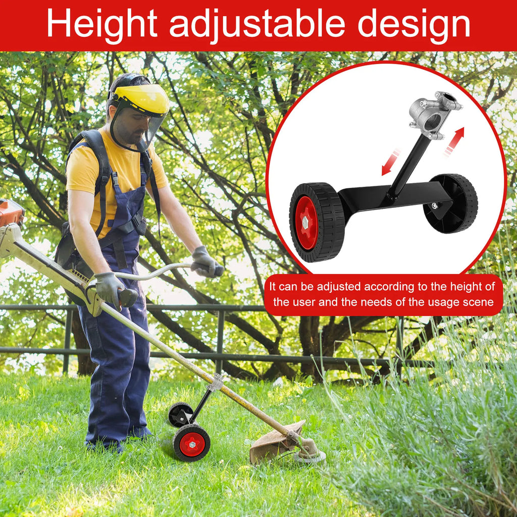 Support Wheels Auxiliary Wheels Adjustable 26mm-28mm String Trimmer Wheel Mower Attachment for Walk-Behind String Trimmers Weed Zpaxo