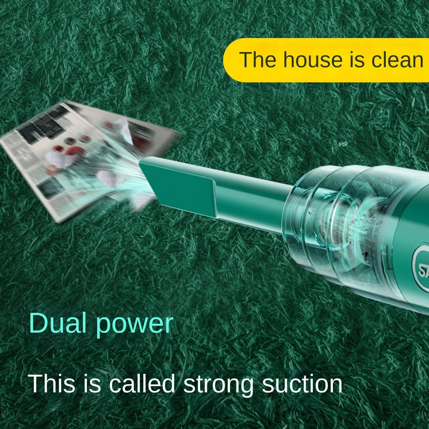 Car Cordless Vacuum Cleaner Portable Large Suction Household Cleaning Equipment Handheld Dust Collector Small Mini Dust Blower Zpaxo