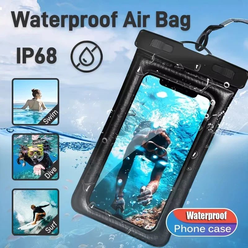 IP68 Universal Waterproof Phone Case Bag PVC Cover Iphone 16 15 14 Zpaxo