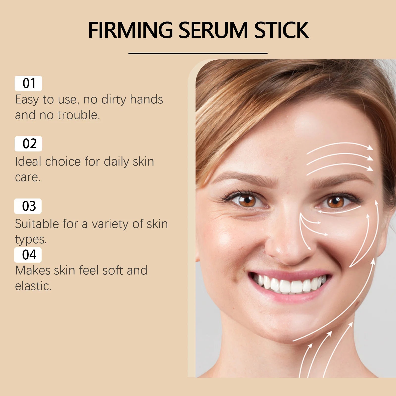 Bee Venom Anti-Wrinkle Essence Stick – Firm & Brighten Skin Anti-Wrinkle Serum Stick Zpaxo