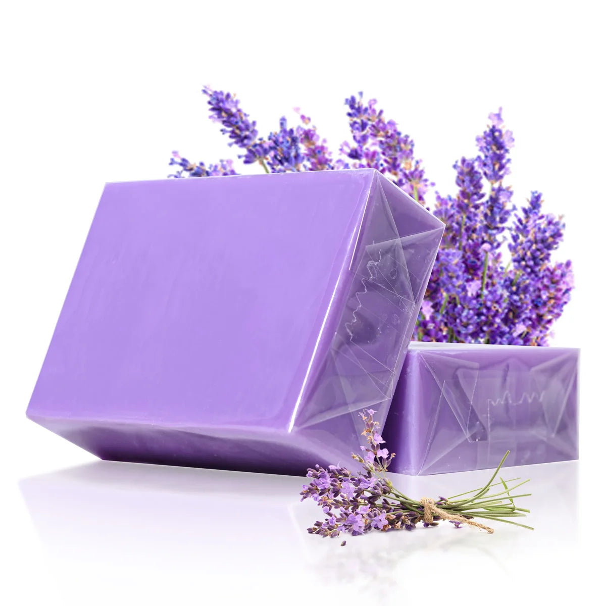 Natural Organic Lavender Essential Oil Soap Handmade Soap for Cleansing, Refreshing, Oil Control, Bath Soap Zpaxo